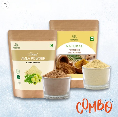 Amla Powder (18oz) + Fenugreek Seeds Powder (18oz) Combo