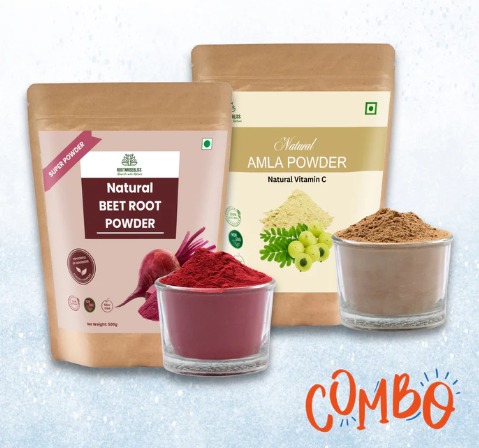 Amla Powder (18oz) + Beet Root Powder (18oz) Combo Pack