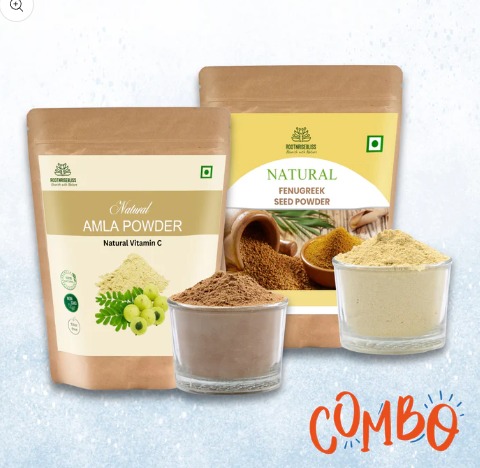Amla Powder (18oz) + Fenugreek Seeds Powder (18oz) Combo