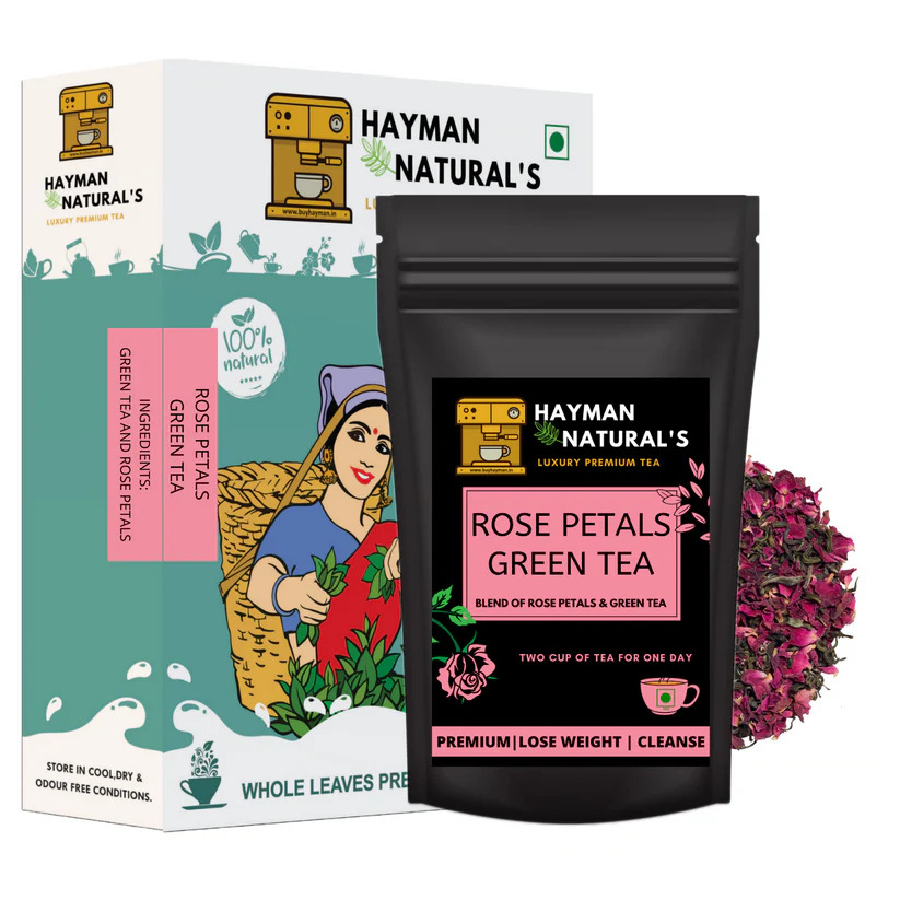 ROSE PETALS GREEN TEA