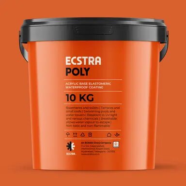 ECSTRA POLY Acrylic Base Elastomeric Waterproof Coating