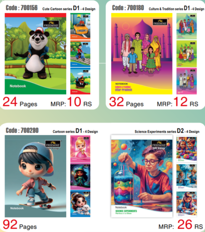 A 4 N O T E B O O K (Size : 29.7×21 cm)