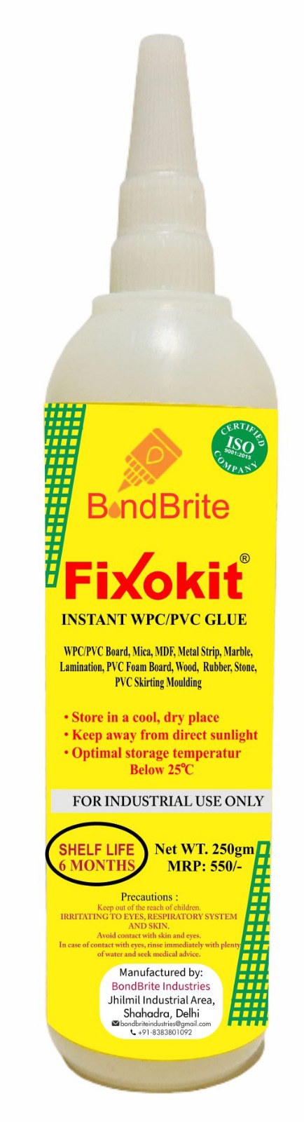 Instant WPC/PVC Adhesive Gel